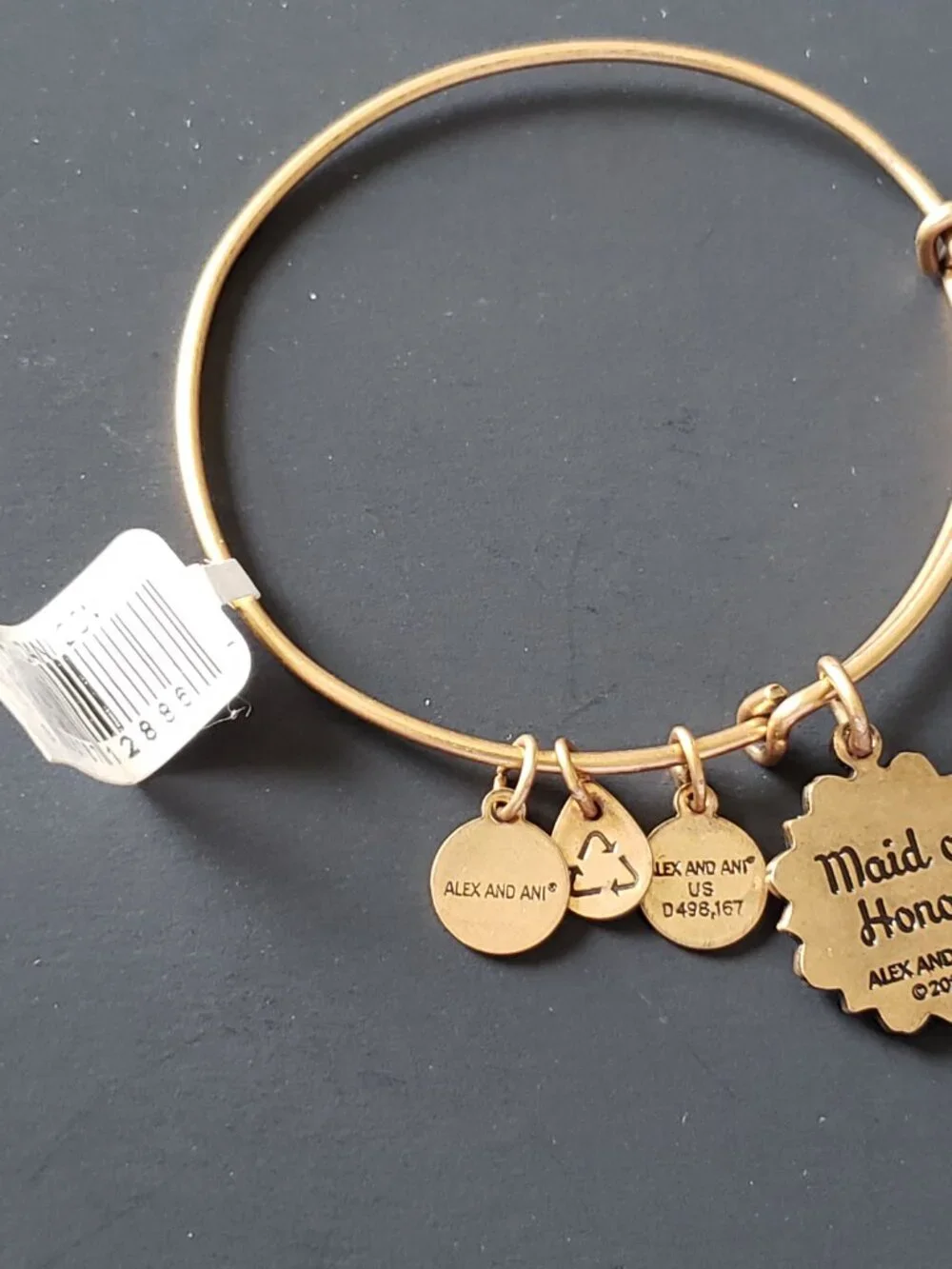 💞 NWT ALEX AND ANI - Maid of Honor Charm Bracelet 744